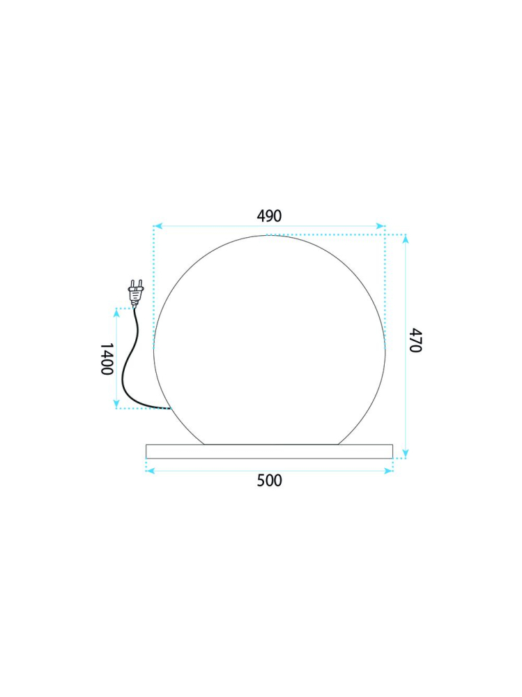 Oglindă LED HOLLYWOOD alb 50 cm [11]