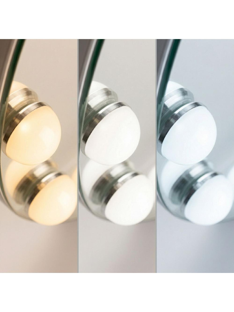 Oglindă LED HOLLYWOOD alb 80x60 [8]