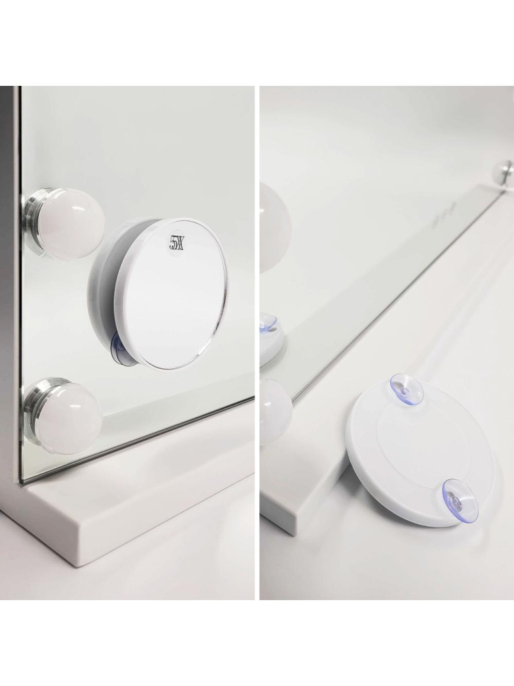 Oglindă LED HOLLYWOOD alb 80x60 [5]