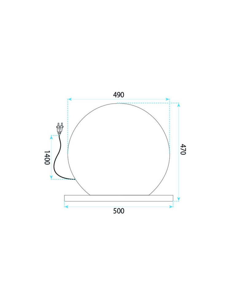 Oglinda LED Hollywood L Rea auriu rotunda 50 cm rama metal plastic [7]