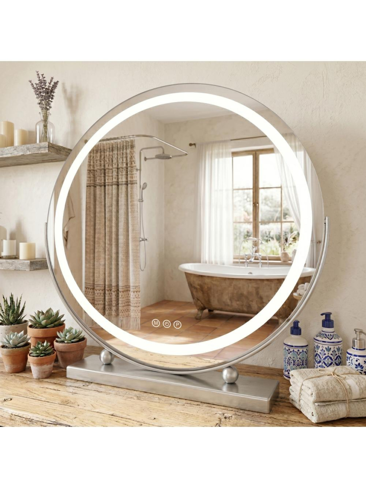 Oglinda LED Make-Up crom 50 cm Rea [2]