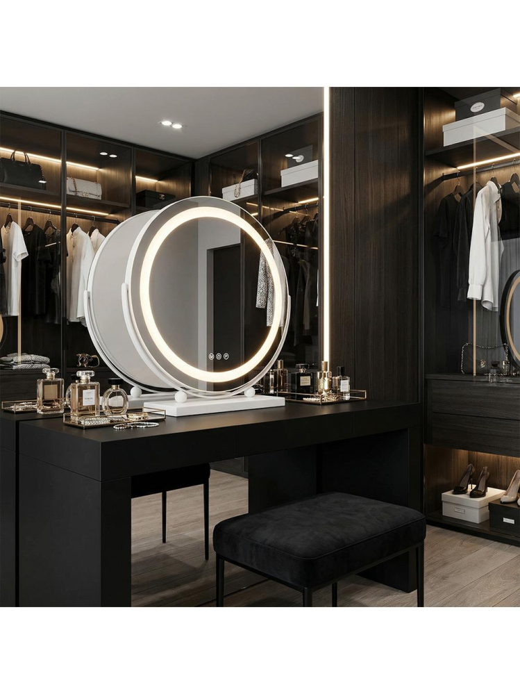 Oglindă LED MAKE-UP alb 40 cm [4]