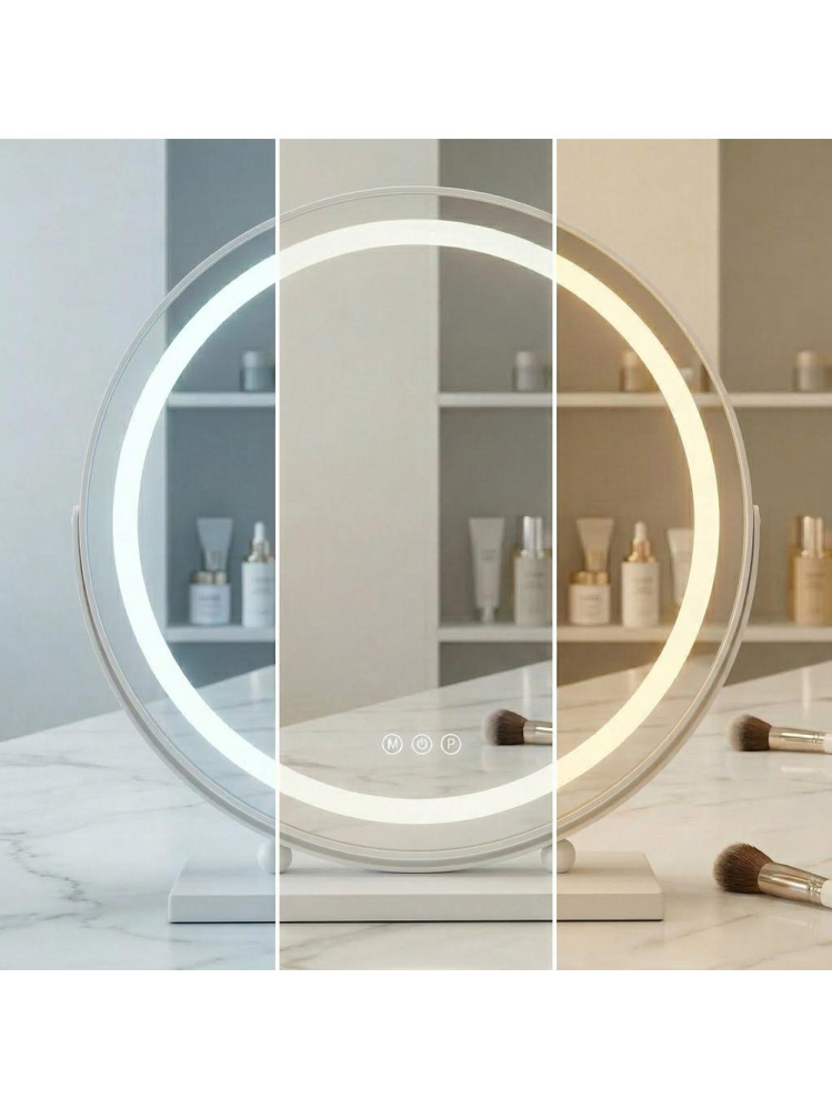 Oglindă LED MAKE-UP alb 50 cm [9]