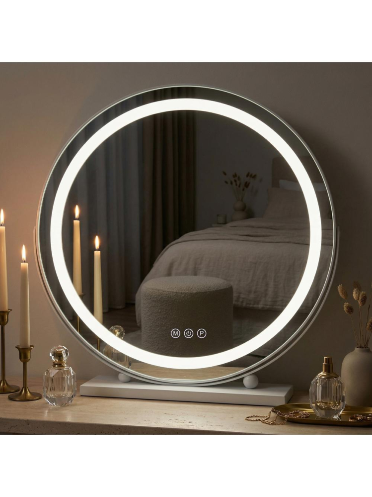 Oglindă LED MAKE-UP alb 50 cm [6]