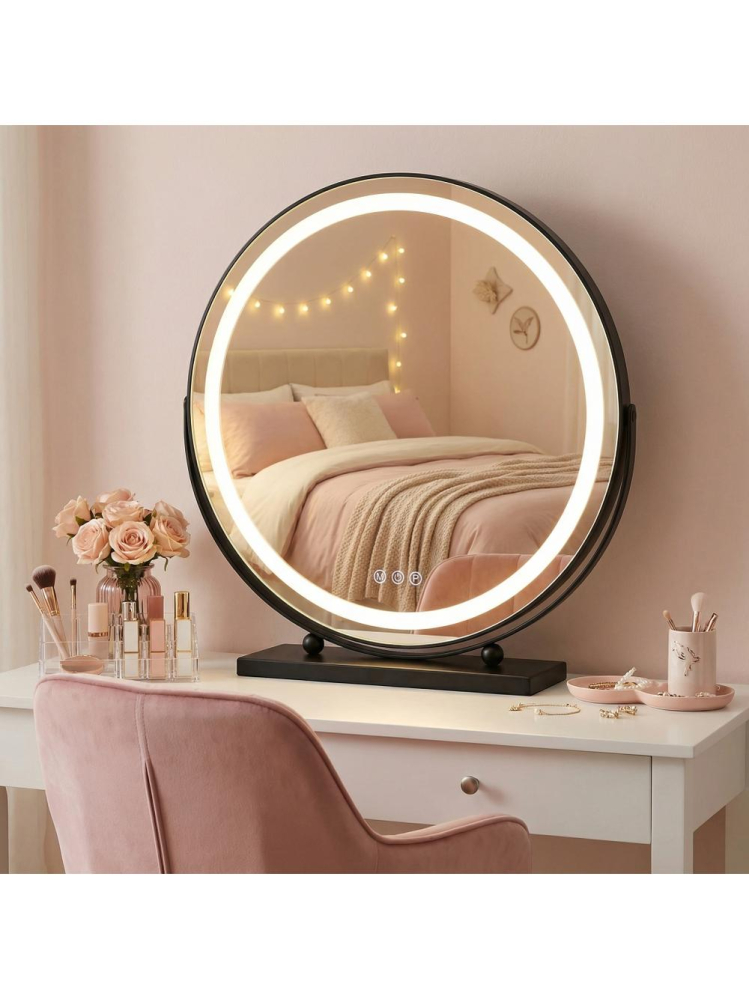 Oglindă LED MAKE-UP negru 50 cm [5]