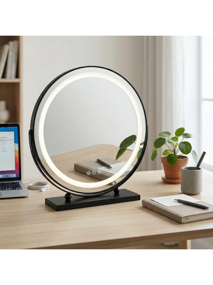 Oglindă LED MAKE-UP negru 50 cm [4]