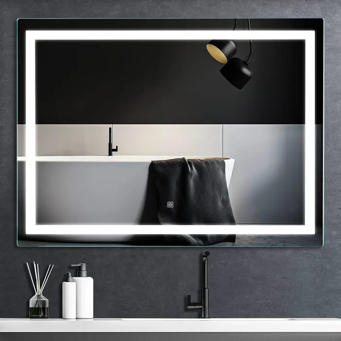 Oglinda LED P10407 Crom 80x60cm, Rea [4]