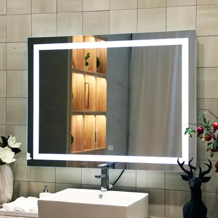 Oglinda LED P10407 Crom 80x60cm, Rea [8]
