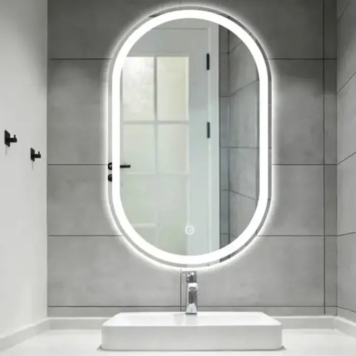 Oglinda LED P10408 Crom 80x60cm, Rea [4]
