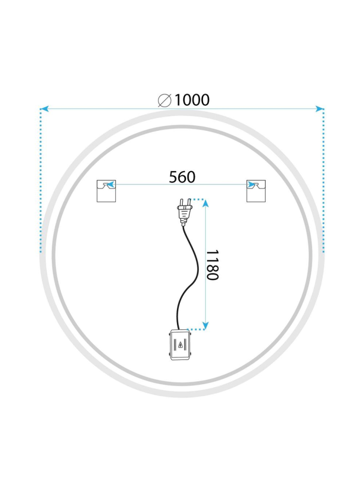 Oglindă LED SOFT 100 [9]