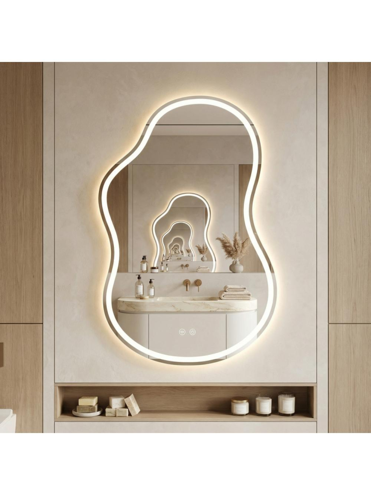 Oglindă LED UNO DOUBLE 80x55 cm [2]