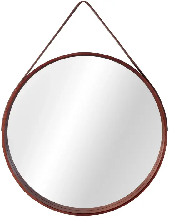 Oglinda rotunda cu rama din lemn Loft Maro 50cm, Rea [1]