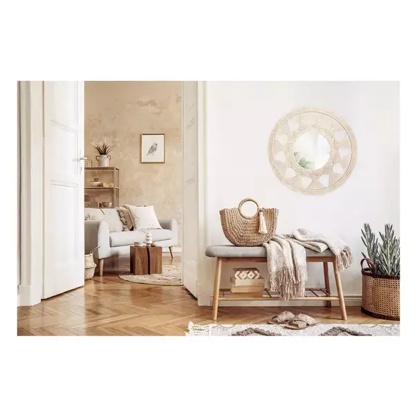 Oglinda rotunda Rea Boho 322050 bej 65 cm [5]