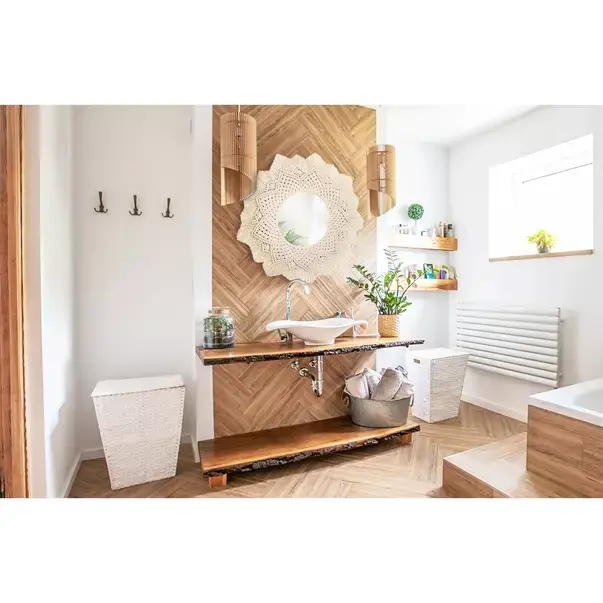 Oglinda rotunda Rea Boho 322051 bej 60 cm [3]