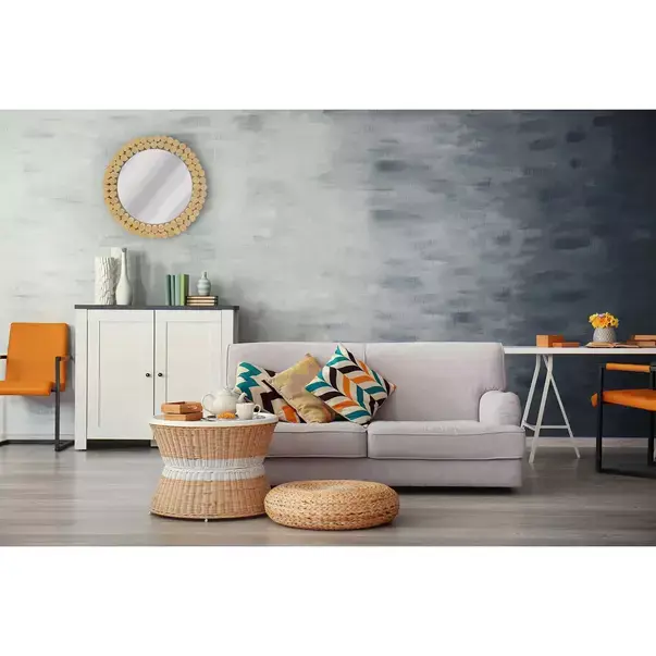 Oglinda rotunda Rea Boho KLNA-MR01 rama lemn 36 cm [6]