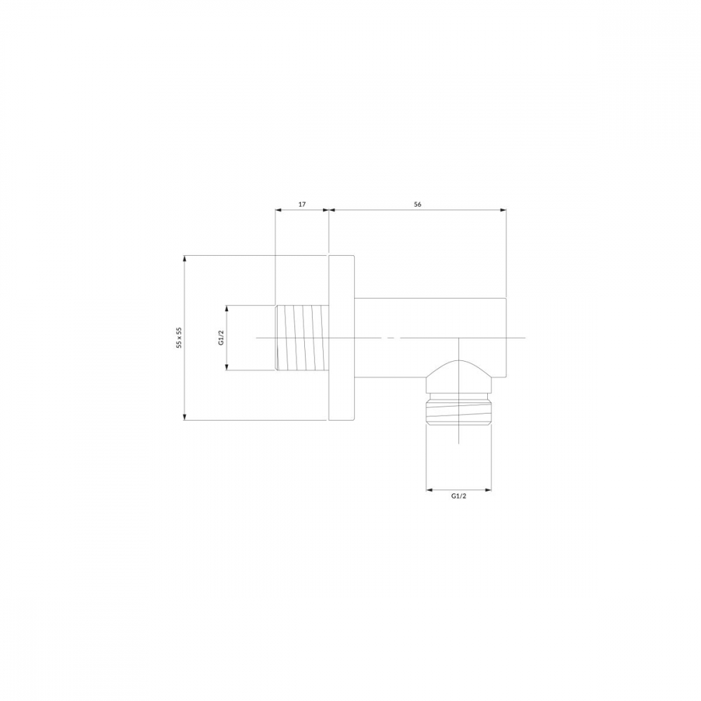 Omnires conexiune unghiulară alb S008WM [2]