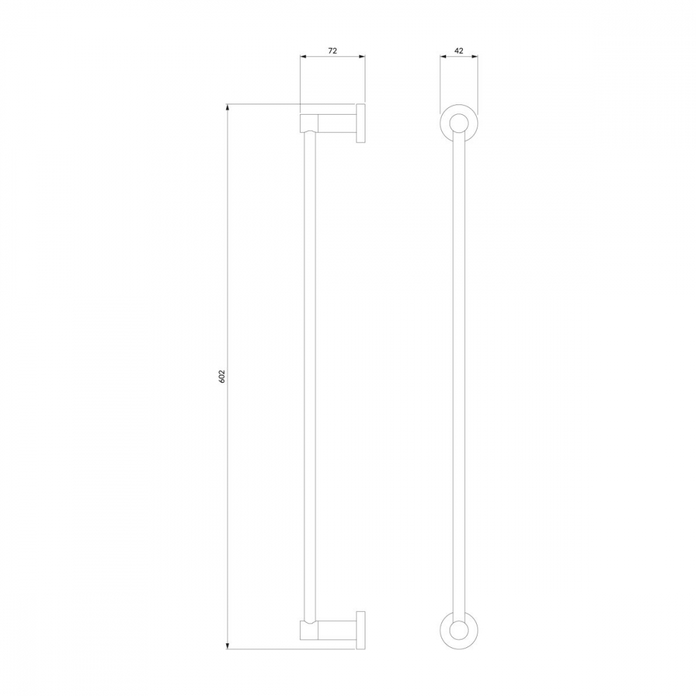 Omnires Modern Project bară alb MP60216WM [2]