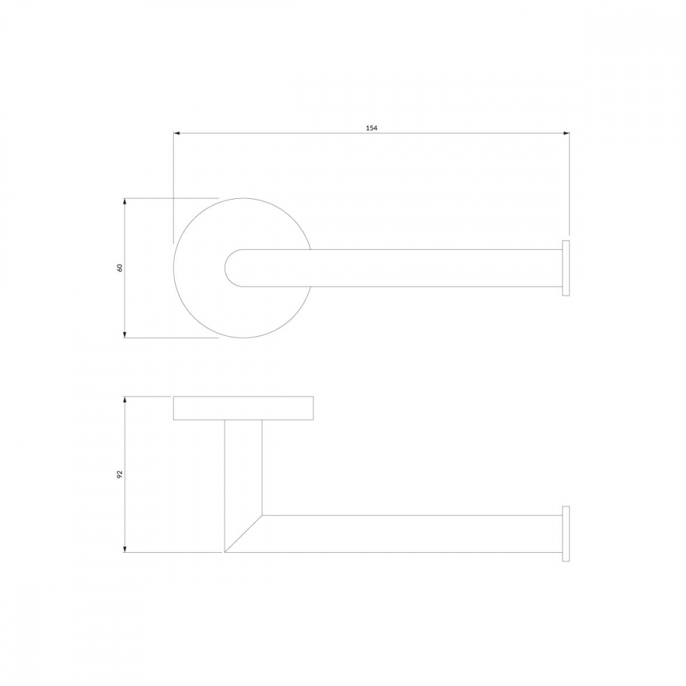 Omnires Modern Project suport pentru hârtie igienică alb MP60510WM [2]
