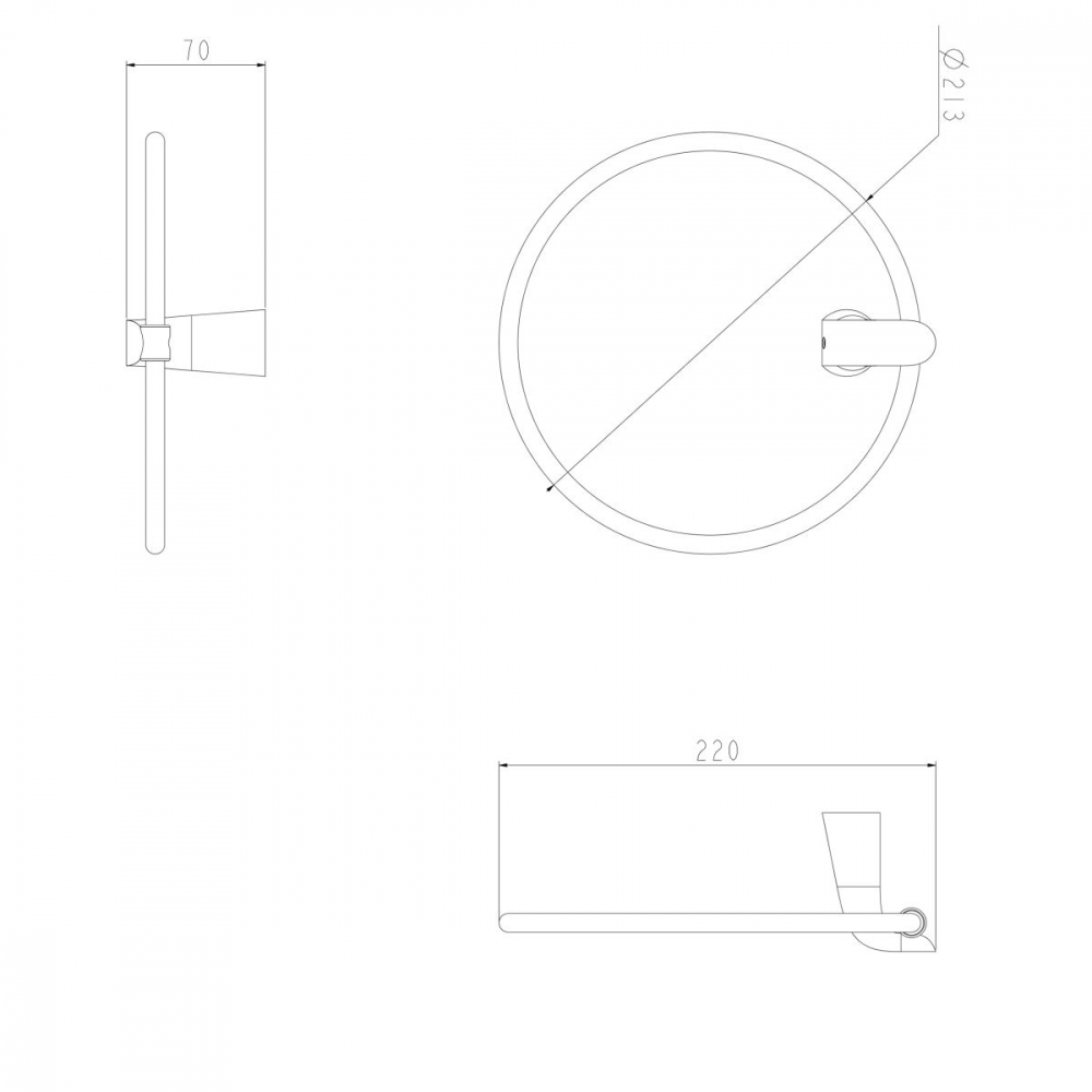 Omnires Saco suport prosop crom SA54230CR [2]