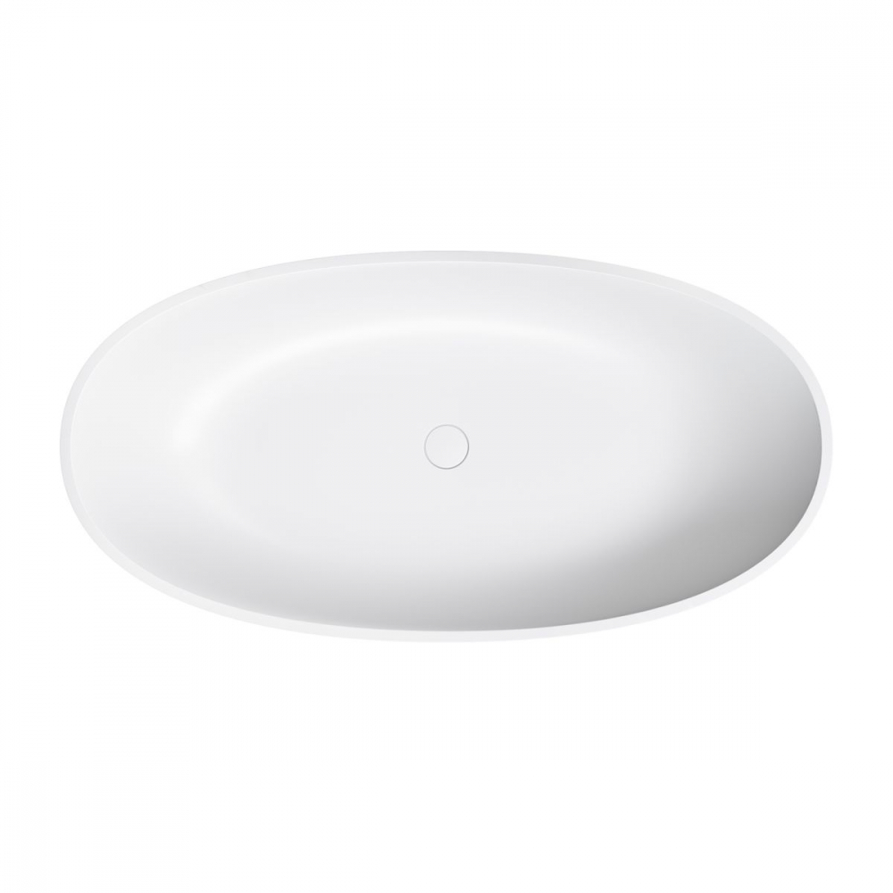 Omnires Shell M+ cadă freestanding 148x75 cm ovală alb SHELL148WWBM [3]