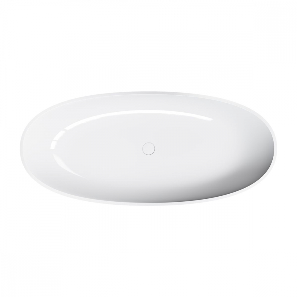Omnires Shell M+ cadă freestanding 175x78 cm ovală alb SHELL175WWBP [4]