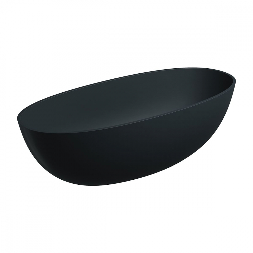 Omnires Shell M+ cadă freestanding 175x78 cm ovală negru SHELL175WWBLV [1]