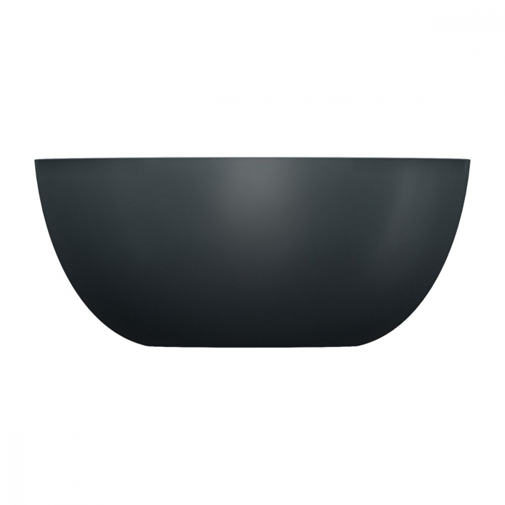 Omnires Shell M+ lavoar 35x35 cm rotund sub blat negru SHELL350UNBLV [3]