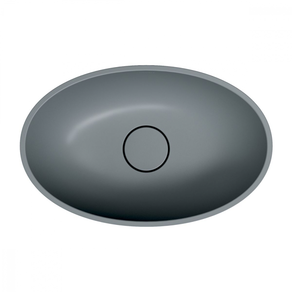 Omnires Shell M+ lavoar 50x32 cm ovale de blat gri/piatră SHELL500UNAG [4]