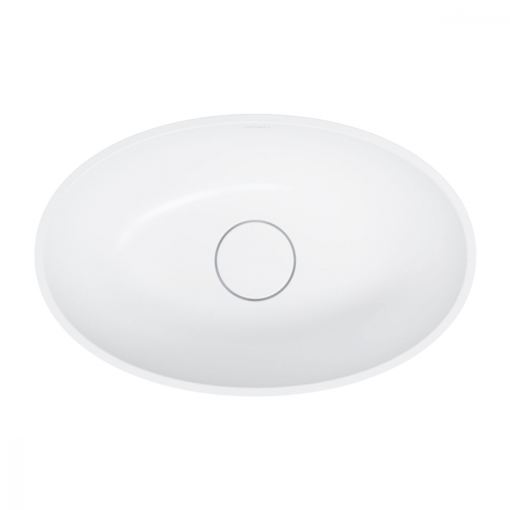 Omnires Shell M+ lavoar 50x32 cm ovale sub blat alb SHELL500UNBM [3]