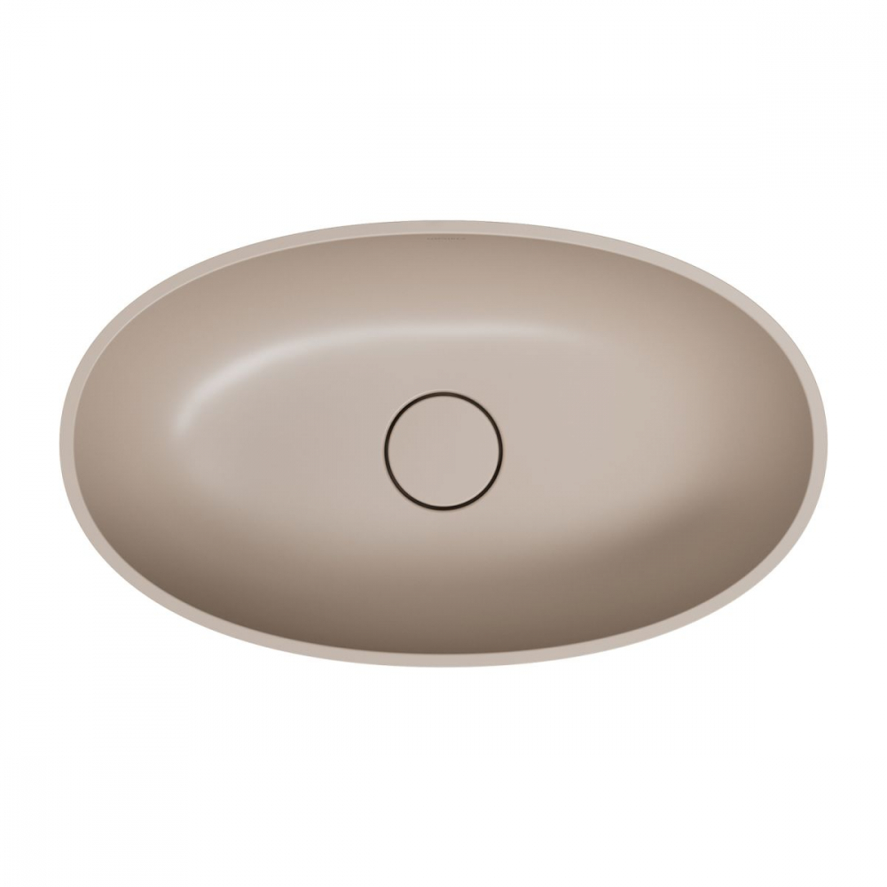 Omnires Shell M+ lavoar 50x32 cm ovale sub blat maro/bej SHELL500UNDB [4]