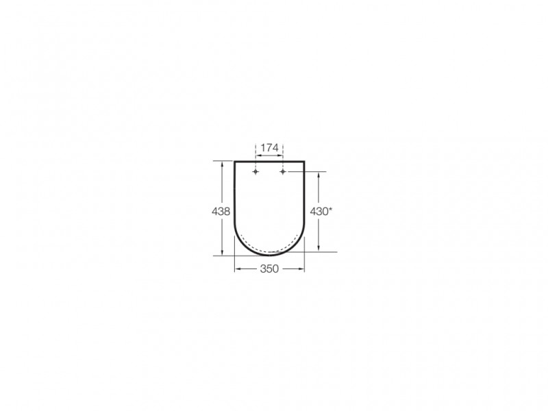 Pachet complet WC Debba Round suspendat Rimless ROCA [7]