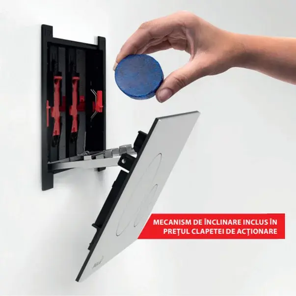 Pachet vas wc Fluminia Minerva cu capac slim softclose si rezervor wc Alcadrain Sadromodul AM101/1120 [12]