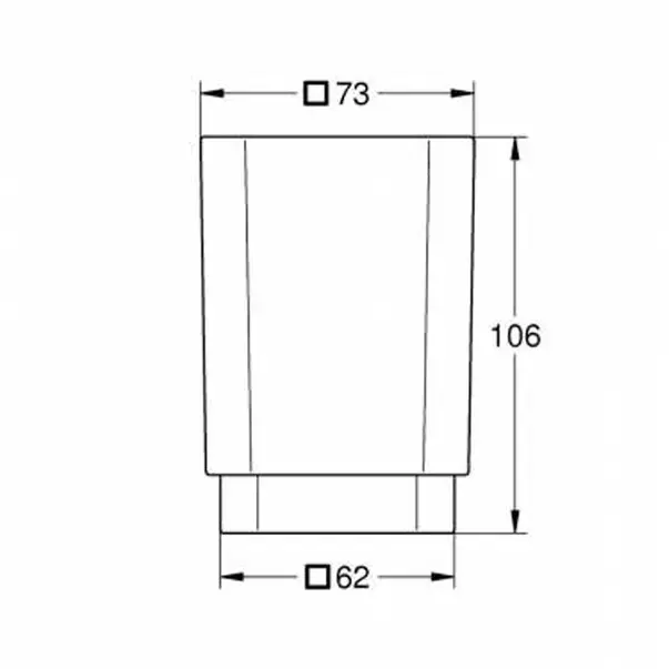 Pahar Grohe Selection Cube alb mat [2]