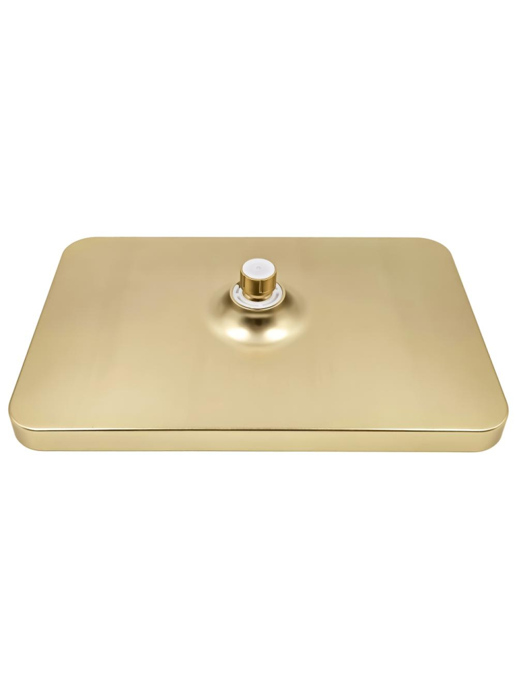 Palarie de dus dreptunghiulara Rea JS-032 auriu periat 380x210 mm ABS [8]