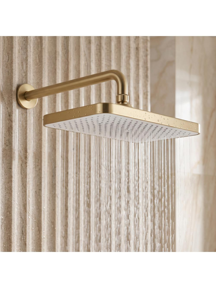 Palarie de dus dreptunghiulara Rea JS-032 auriu periat 380x210 mm ABS [4]