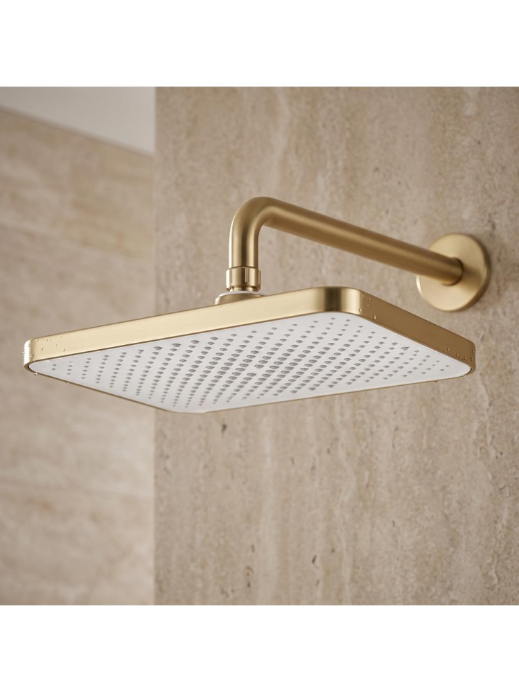 Palarie de dus dreptunghiulara Rea JS-032 auriu periat 380x210 mm ABS [3]