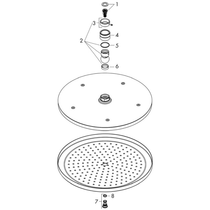 Palarie de dus, Hansgrohe, Croma 280 Air, bronz periat [3]