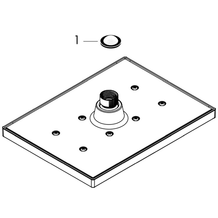 Palarie de dus Hansgrohe, Vernis Shape 230, 1 jet, negru mat [4]