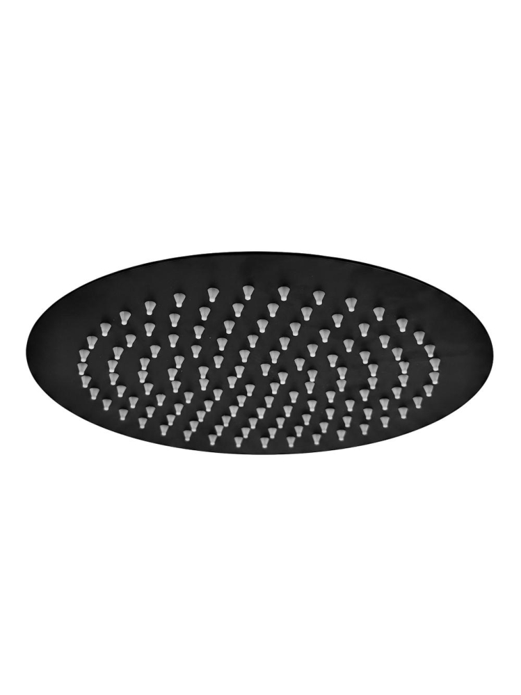 Cap de dus rotund REA JS-P014B negru 250mm inox [10]
