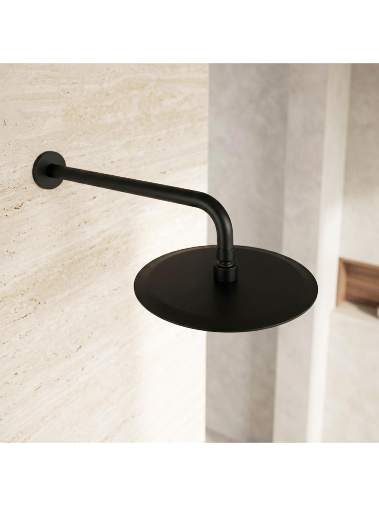 Cap de dus rotund REA JS-P014B negru 250mm inox [5]