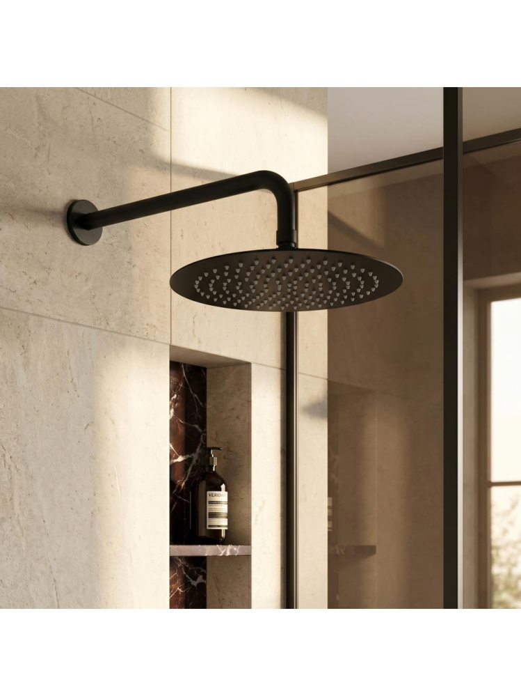 Cap de dus rotund REA JS-P014B negru 300mm inox [5]