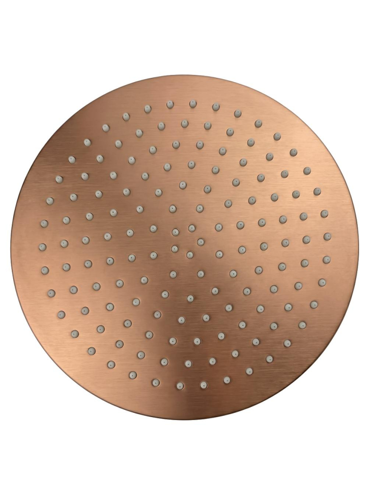 Cap de dus rotund Rea JS-P014BRG 300mm cupru periat inox anti-calc [8]