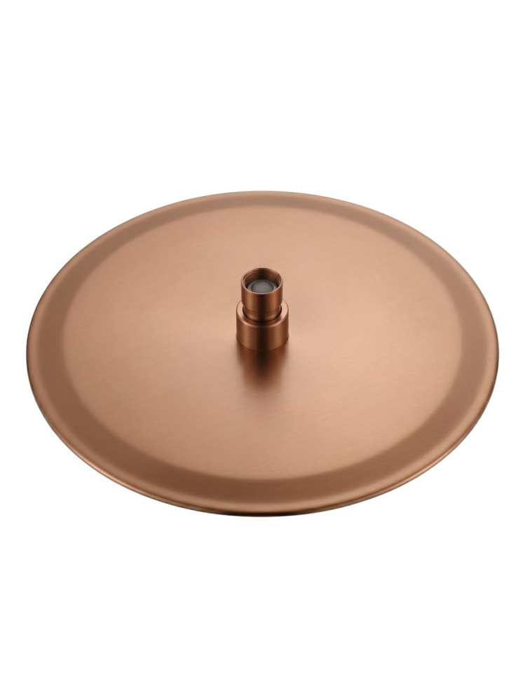 Cap de dus rotund Rea JS-P014BRG 300mm cupru periat inox anti-calc [9]
