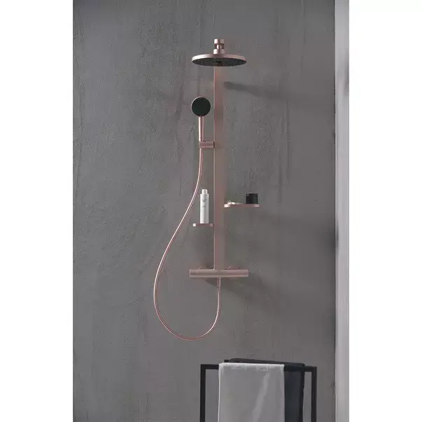 Palarie de dus rotunda din aluminiu Ideal Standard Alu+ rose mat 2 functii [7]