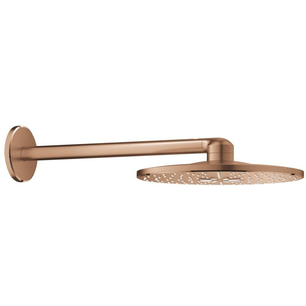 Palarie dus fix Grohe Rainshower 310 SmartActive, Ø31 cm cu brat, montaj pe perete, cupru mat (brushed warm sunset) [1]