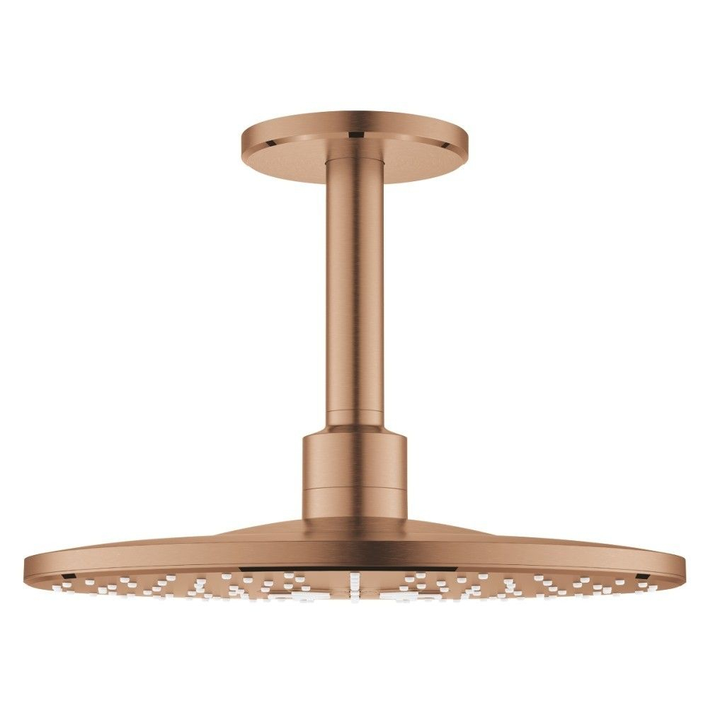 Palarie dus fix Grohe Rainshower 310 SmartActive, Ø31 cm cu brat, montaj pe tavan, cupru mat (brushed warm sunset) [1]
