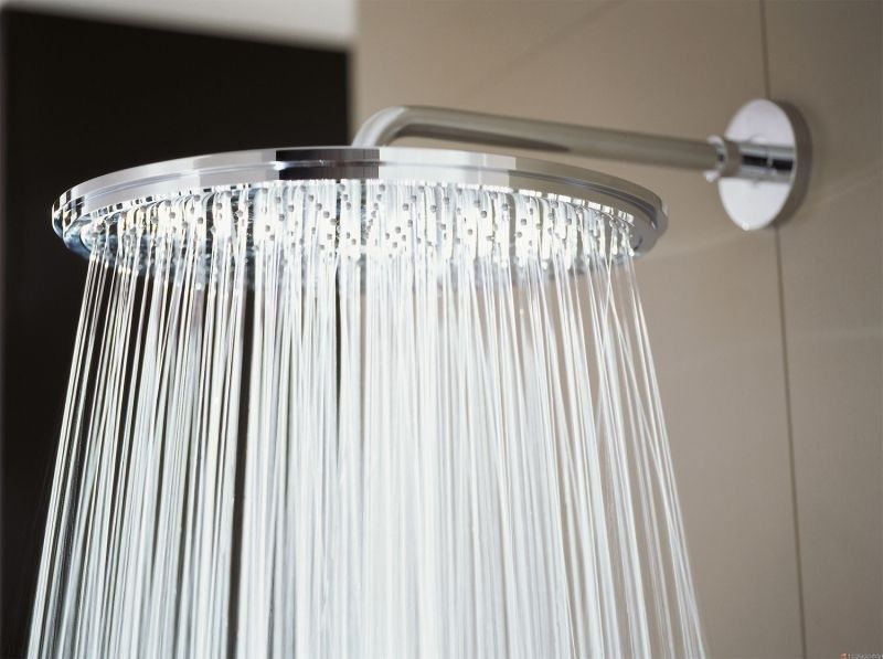 Palarie dus fix Grohe Rainshower Cosmopolitan 310, cu brat 5753600131 cm, montaj pe perete, fara limitator de debit [2]
