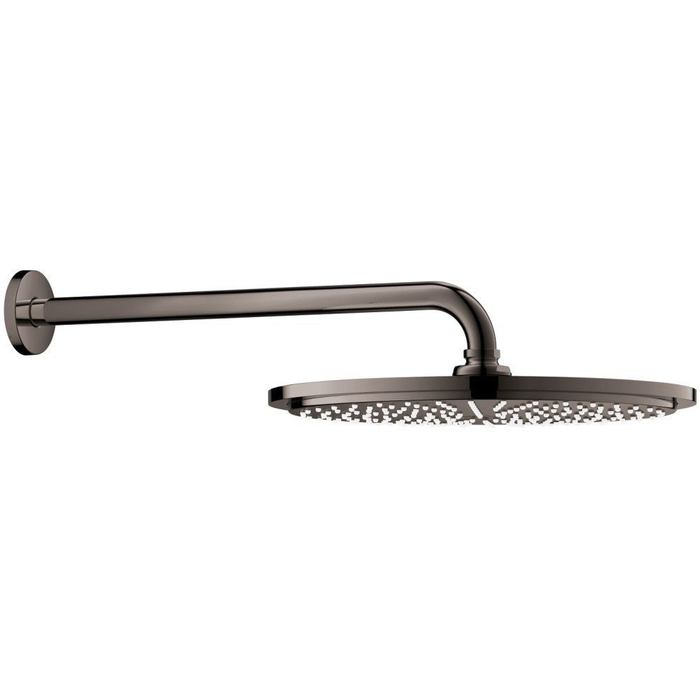 Palarie dus fix Grohe Rainshower Cosmopolitan 310, Ø31 cm cu brat, montaj pe perete, negru [1]