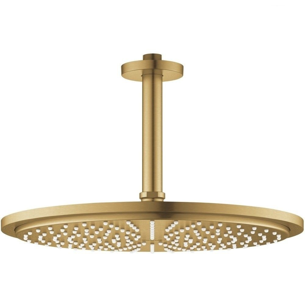 Palarie dus fix Grohe Rainshower Cosmopolitan 310, Ø31 cm cu brat, montaj pe tavan, auriu mat [1]