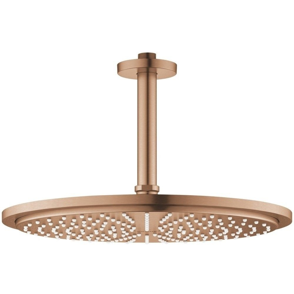 Palarie dus fix Grohe Rainshower Cosmopolitan 310, Ø31 cm cu brat, montaj pe tavan, cupru mat [1]